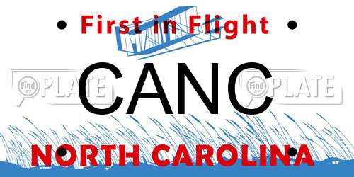 CANC North Carolina License Plate