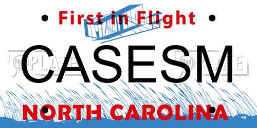CASESM North Carolina License Plate