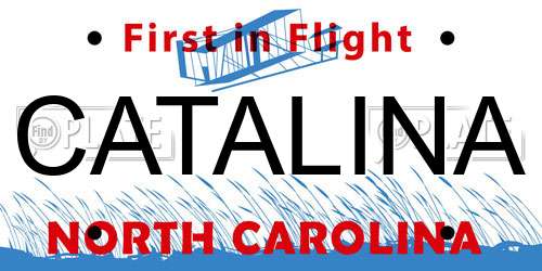 CATALINA North Carolina License Plate