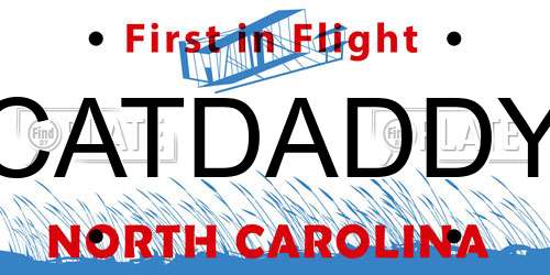 CATDADDY North Carolina License Plate