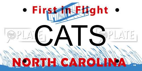 CATS North Carolina License Plate