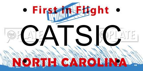 CATSIC North Carolina License Plate