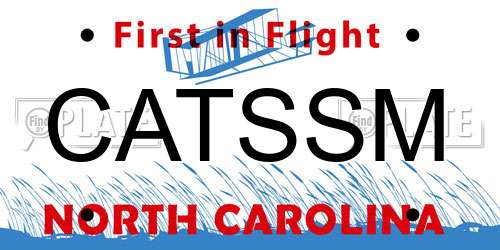 CATSSM North Carolina License Plate