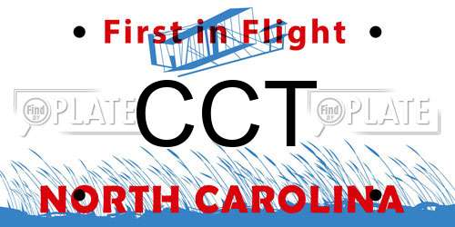 CCT North Carolina License Plate