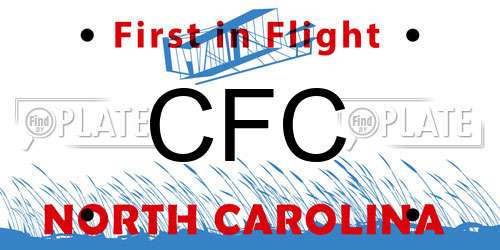 CFC North Carolina License Plate