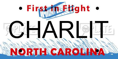 CHARLIT North Carolina License Plate