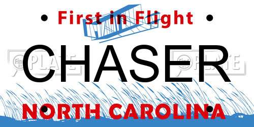 CHASER North Carolina License Plate