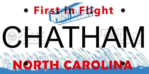 CHATHAM North Carolina License Plate