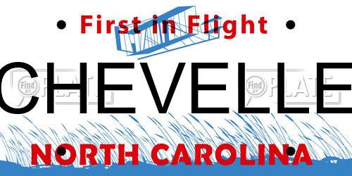 CHEVELLE North Carolina License Plate