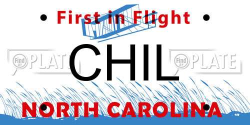 CHIL North Carolina License Plate
