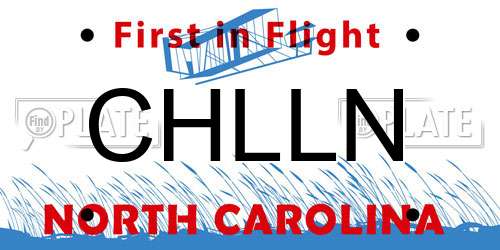 CHLLN North Carolina License Plate