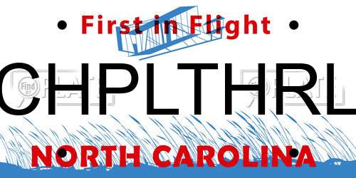 CHPLTHRL North Carolina License Plate