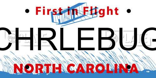 CHRLEBUG North Carolina License Plate