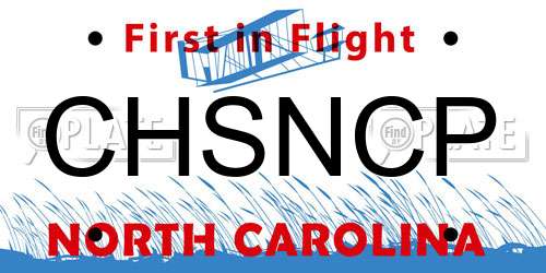 CHSNCP North Carolina License Plate