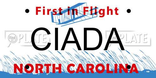 CIADA North Carolina License Plate