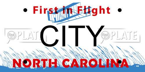 CITY North Carolina License Plate