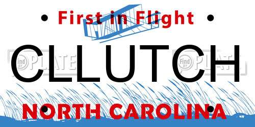 CLLUTCH North Carolina License Plate