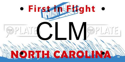 CLM North Carolina License Plate