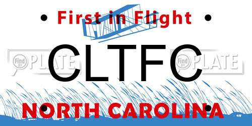 CLTFC North Carolina License Plate