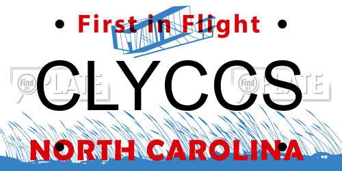 CLYCCS North Carolina License Plate