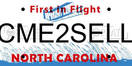 CME2SELL North Carolina License Plate
