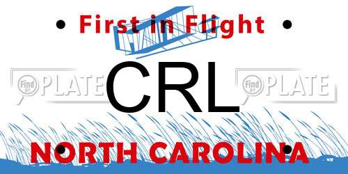 CRL North Carolina License Plate