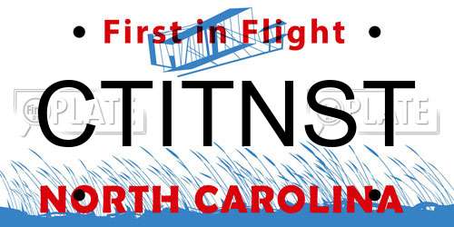 CTITNST North Carolina License Plate