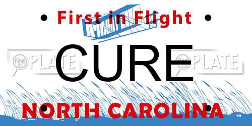 CURE North Carolina License Plate