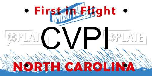 CVPI North Carolina License Plate