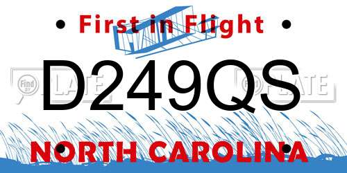 D249QS North Carolina License Plate