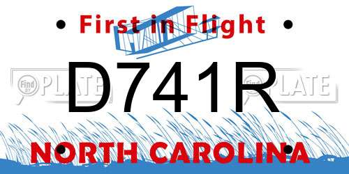 D741R North Carolina License Plate
