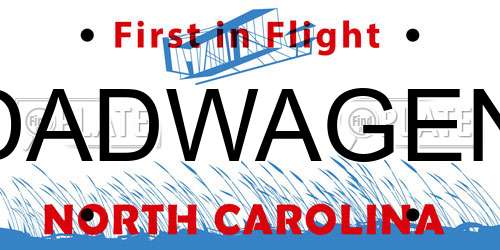 DADWAGEN North Carolina License Plate