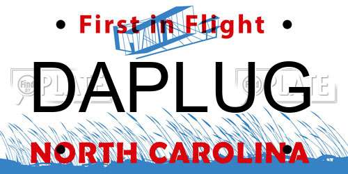 DAPLUG North Carolina License Plate