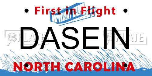 DASEIN North Carolina License Plate