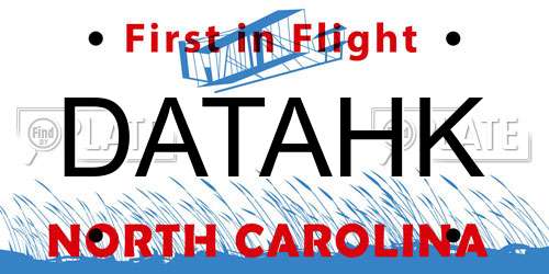 DATAHK North Carolina License Plate