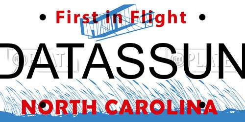 DATASSUN North Carolina License Plate