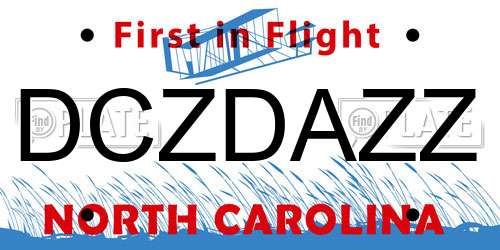 DCZDAZZ North Carolina License Plate