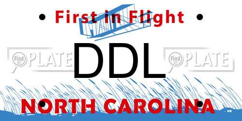 DDL North Carolina License Plate