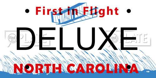 DELUXE North Carolina License Plate