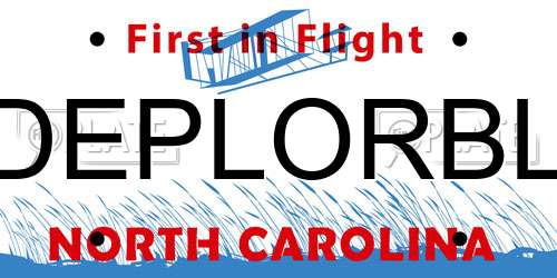 DEPLORBL North Carolina License Plate