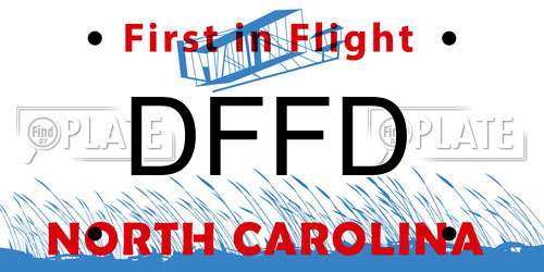 DFFD North Carolina License Plate