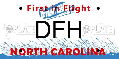DFH North Carolina License Plate