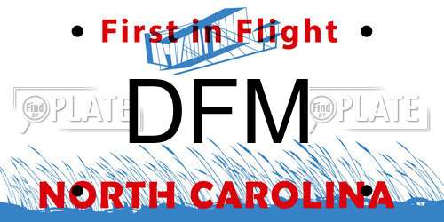 DFM North Carolina License Plate