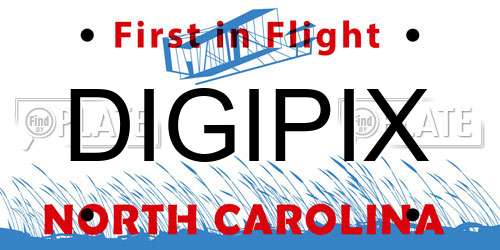 DIGIPIX North Carolina License Plate
