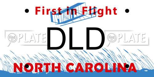 DLD North Carolina License Plate