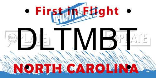 DLTMBT North Carolina License Plate