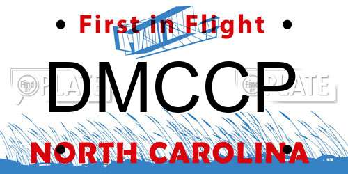 DMCCP North Carolina License Plate