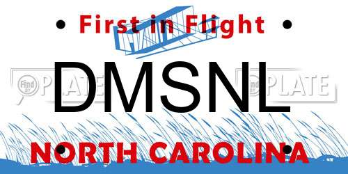 DMSNL North Carolina License Plate