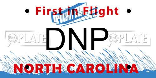 DNP North Carolina License Plate