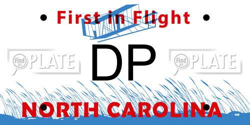 DP North Carolina License Plate
